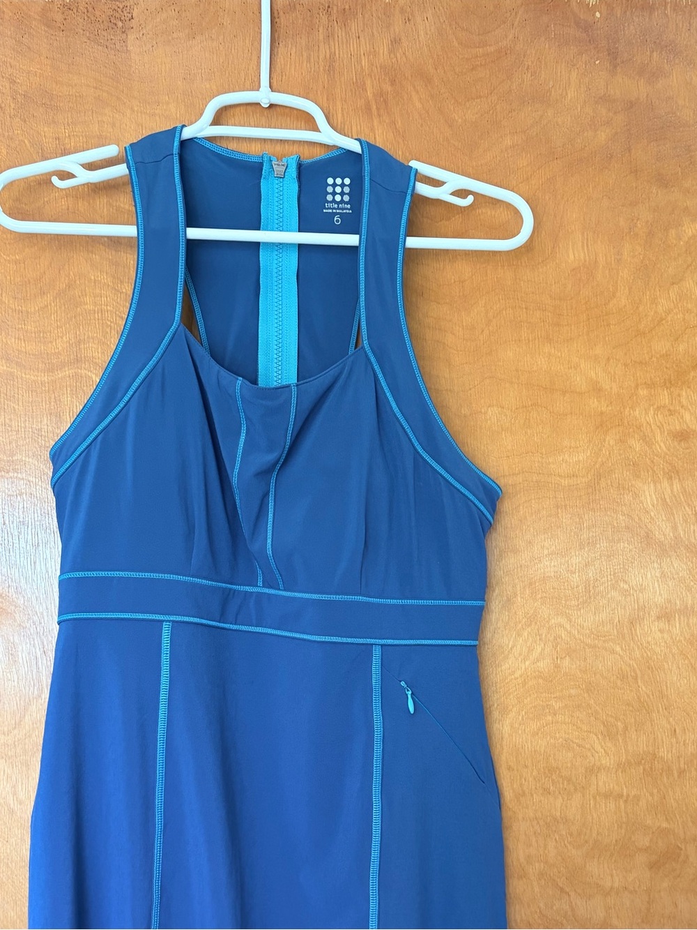 Title 9 Blue Racerback Athletic Dress Tennis Golf